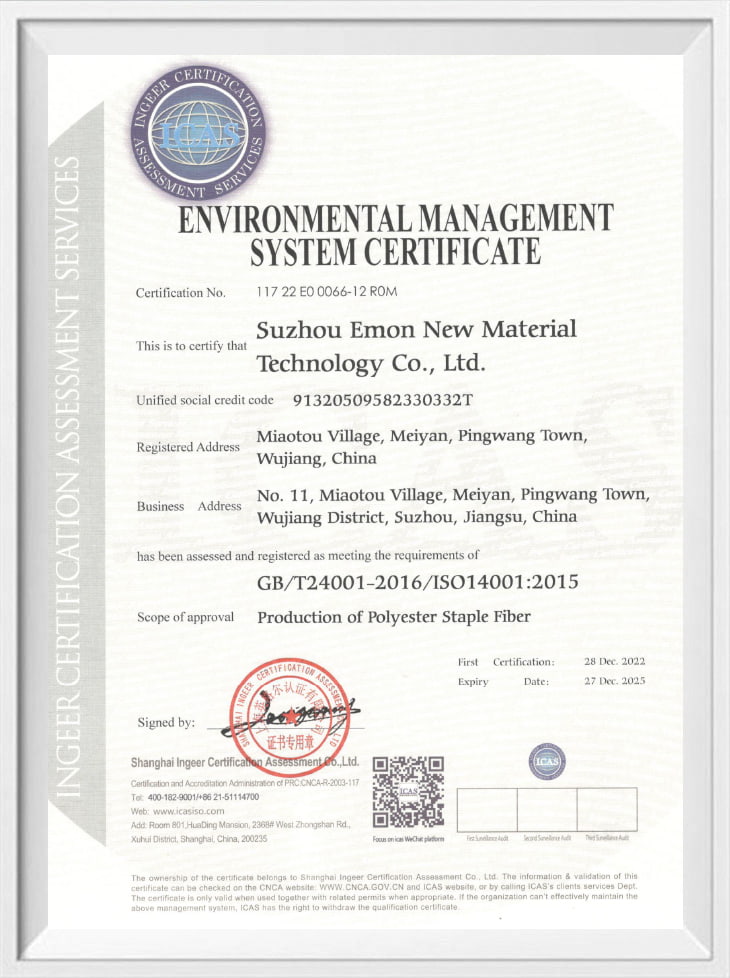 Chứng chỉ hệ thống quản lý môi trường